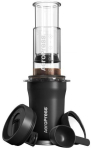 Go Plus coffee maker with black AeroPress thermal mug