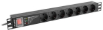 Lanberg Power strip PDU PRO 19 inch 1U 16A 7X SCHUKO SPD-3MP 2m black