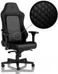 Noblechairs HERO Black Genuine Leather Gaming Chair