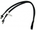 Phobya Y-cable 3Pin Molex to 2x 3Pin Molex - Black 30cm