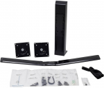 Ergotron WorkFit Dual Monitor Kit Black