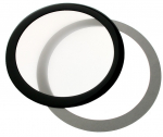 DEMCiflex dust filter 120mm, round - black/white