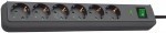 Brennenstuhl Eco-Line power strip 6x 1.5m anthracite