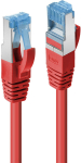 RJ45, Cat.6, 10/100/1000Base-TX, Red, 3m