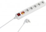 Vivanco extension cord 6 sockets 1.4m, white
