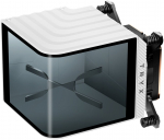 TRYX Panorama CPU Waterblock, AMOLED, Intel/AMD sockets - White