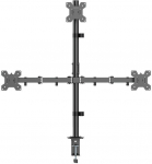 LogiLink Monitor mount triple 17- 27 inches; 10kg per arm max