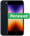 Apple Renewed Grade B | Apple iPhone SE (2022) | Midnight | 4.7 " | Retina IPS | 64 GB | 5G | iOS