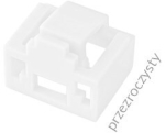 Blokada gniazda RJ45 przed nieautoryzowanym wpięciem, kolor przezroczysty (opakowanie 24 szt. + klucz) ALANTEC