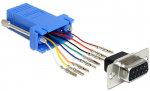 Adapter Sub-D 9 Pin female > RJ45 female assembly kit