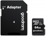 GOODRAM 64GB MICRO CARD cl 10 UHS I + adapter