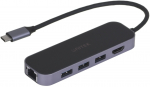 UNITEK D1084A Hub USB-C 3x USB-A 3.1