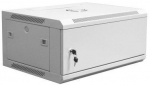 Wall-mounted network cabinet 19" 4U rack 600x450, solid door, gray, undivided, folded, 60kg