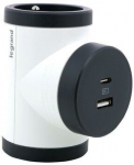 Legrand Rozg obrot 2xP+Z +USB AC-B/C
