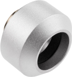 Optimus Nickel-Plated Hard Tube Fitting, 14 mm - Silver