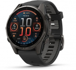 Garmin fenix 8 3.3 cm (1.3") AMOLED 43 mm Digital 416 x 416 pixels Touchscreen Black Wi-Fi GPS (satellite)