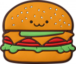 LAUT MAGMOJI BADGE Hamburger moji comp. with MagSafe
