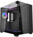 Darkflash TH285 computer case (black) + 4 fans