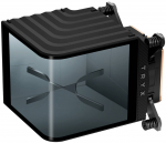 TRYX Panorama CPU Water Block, AMOLED display, Intel/AMD, Black