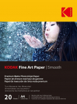Kodak photo paper A4 Fine Art Smooth 230g 20 sheets