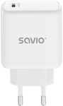 Savio LA-14 20W Power Delivery 3.0 Wall Charger, White
