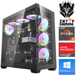 INTOP Ryzen 5 7500F 32GB DDR5 1TB SSD M.2 NVME RX9060XT 16GB WIN11