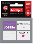 Activejet AB-525MN ink (replacement for Brother LC525M; Supreme; 15 ml; magenta). Prints 20% more than OEM.