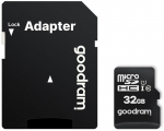 Goodram Memory card microSDHC 32GB CL10 + adapter