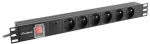 Lanberg Power strip PDU rack 19 inch 1U 16A 6X 230V PL 2m black
