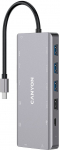 CANYON hub DS-12 13in1 4k USB-C Dark Grey