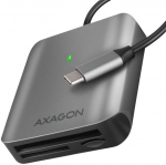 AXAGON Aluminum high-speed USB-C 3.2 Gen 1 memory card reader, 3 slots | CRE-S3C