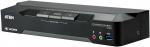 ATEN 2-Port 4K DisplayPort Dual Display Mini-Matrix Boundless KVM Switch