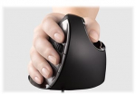Evoluent VerticalMouse D Small Laser Kabling Sort Gr&aring;