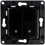 Shelly 2-Button Wall Switch (Black)