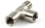 L-piece - G1/4 screw-in - 2x internal 1x external thread