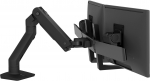 Ergotron Tischhalter HX 2-Monitore-32"-15kg -SW -H&ouml;henverst.