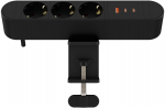 MicroConnect Multi Desktop Power Socket 3 Ways Schuko, 1 x USB-A, 2 x USB-C, 67W, 1,8m