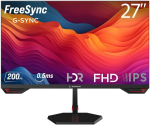 Rampage 27" CR27R200 gaming monitor FastIPS FHD 200Hz HDMI DP speakers 0.5ms