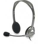 Logitech Stereo Headset H111, on-ear, wired, black