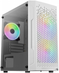 Aerocool Trinity Mini-Tower V2, Tempered Glass - wei&szlig;