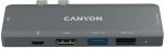 CANYON hub DS-5 7in1 Thunderbolt 3 Space Grey