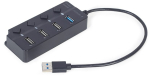 GEMBIRD 4-port USB HUB black