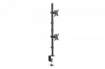 Digitus DA-90438 Dual Monitor Mount, Black, Vertical, with Mounting Kit