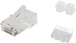 Equip Stecker Cat6a ungeschirmt RJ45 100Stk transp.