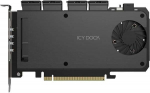 Icy Dock 4x M.2 NVMe SSD mobile rack adapter card