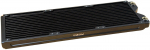 Phobya R27-S420 420mm Radiator, 18 FPI, Copper Fins, 2x G1/4-Inch Ports, Black
