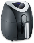 Severin 2430 Single 3.2 L Stand-alone 1500 W Hot air fryer Black, Stainless steel