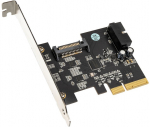 SilverStone SST-ECU04-E - PCI-E Erweiterungskarte, 1x intern USB 3.1 19-pin Anschluss, LP