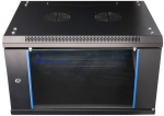 Extralink Rackmount cabinet 6U 600x600 AZH Black wall mounted, swing type