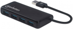 MANHATTAN 4-Port USB 3.2 Gen 1 Hub USB-A St. 4x A-Buchse